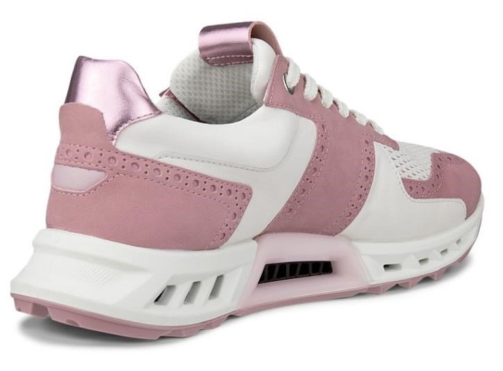 Ecco Biom C4 damskie buty golfowe, blush/white/old rose metallic