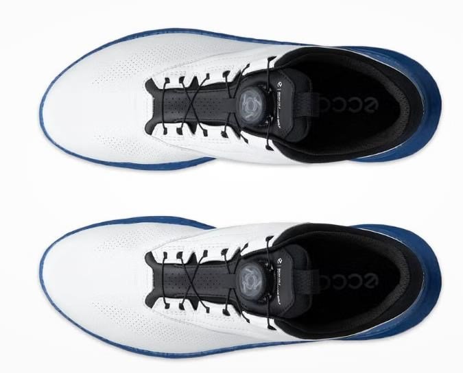 Ecco Biom H5 Boa męskie buty golfowe, white/federal blue
