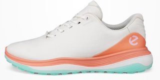 Ecco LT1 damskie buty golfowe, white/burnt coral