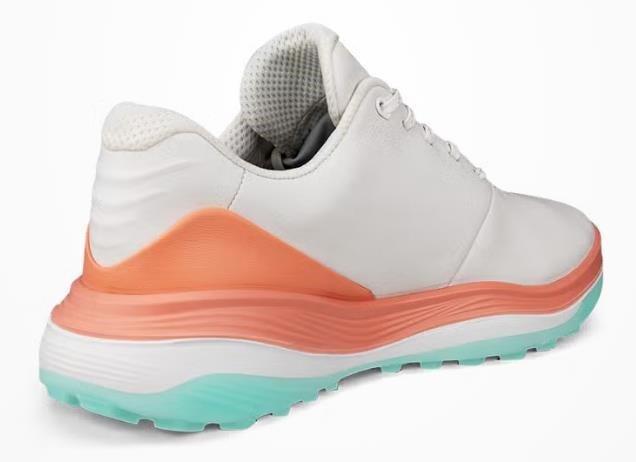Ecco LT1 damskie buty golfowe, white/burnt coral