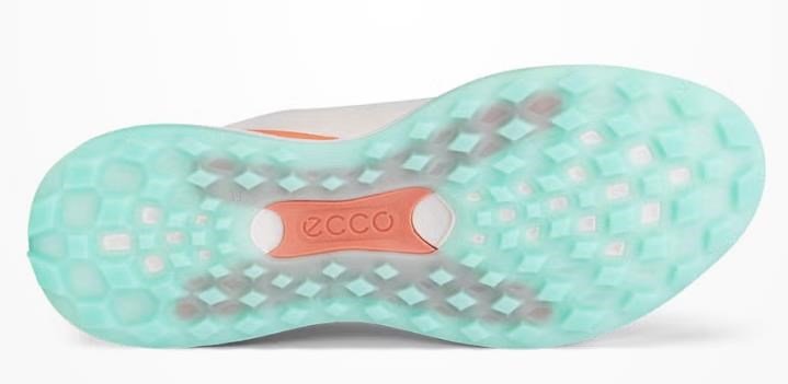 Ecco LT1 damskie buty golfowe, white/burnt coral
