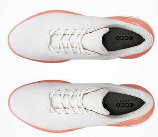 Ecco LT1 damskie buty golfowe, white/burnt coral