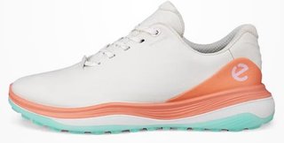Ecco LT1 damskie buty golfowe, white/burnt coral
