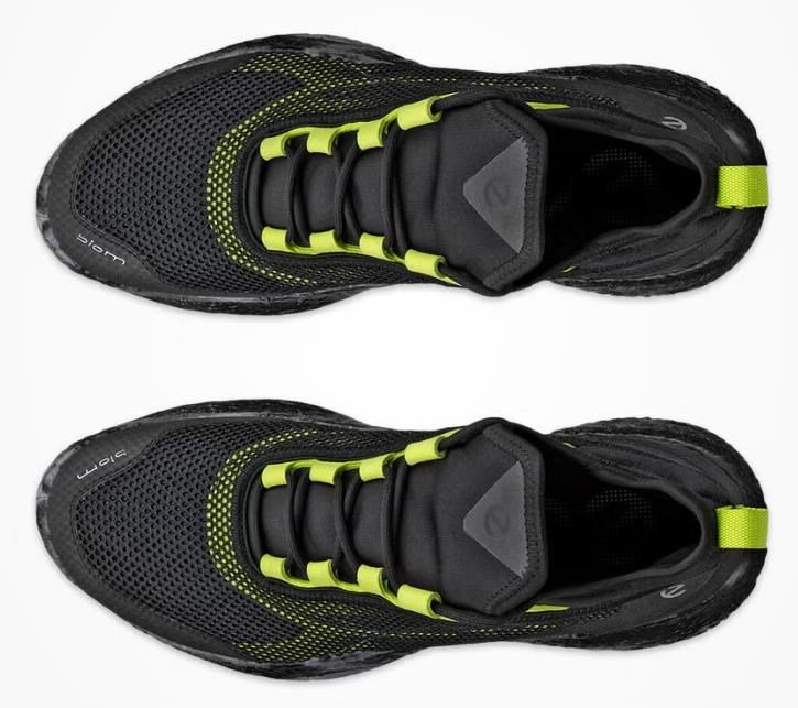 Ecco Biom H5 męskie buty golfowe, black/lime punch