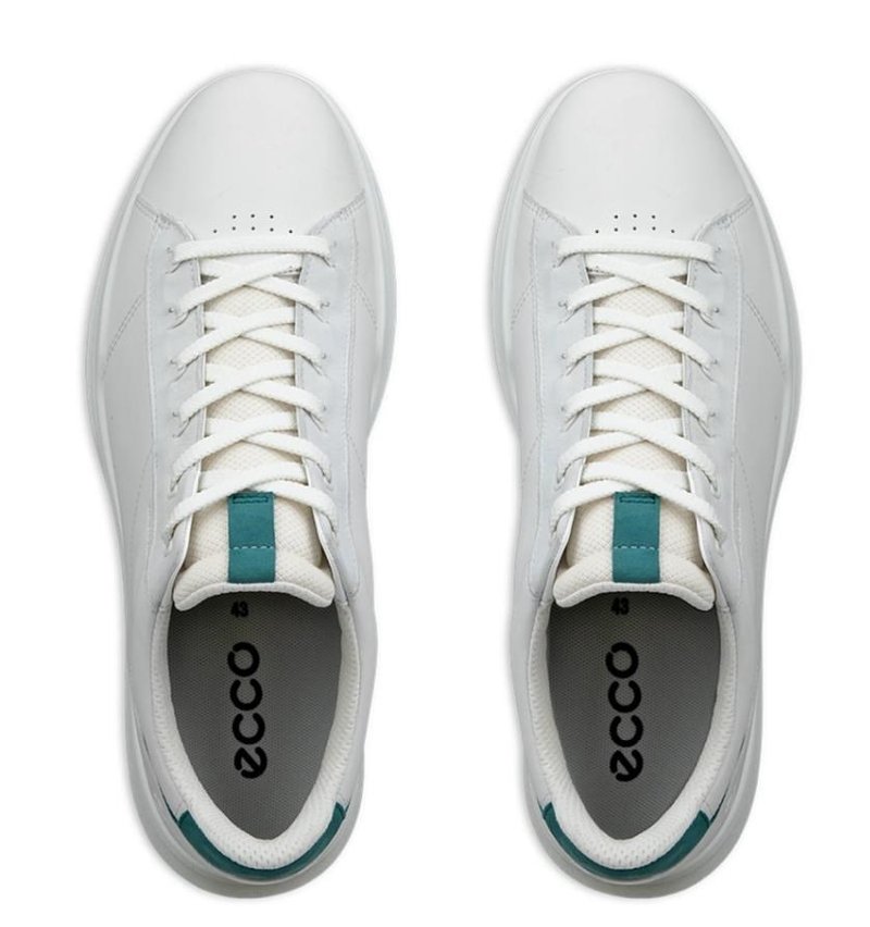 Ecco Street Vibe męskie buty golfowe, biało/zielone