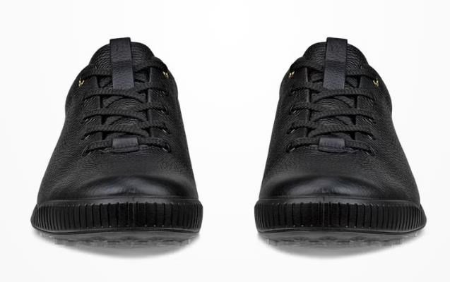 Ecco Golf Street Retro męskie buty golfowe, czarne