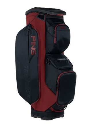 Ping Traverse 244 cart bag, czarno/czerwony