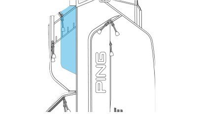 Ping Traverse 244 cart bag, czarno/czerwony
