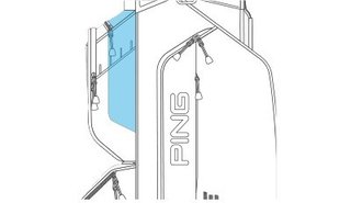 Ping Traverse 244 cart bag, czarno/czerwony