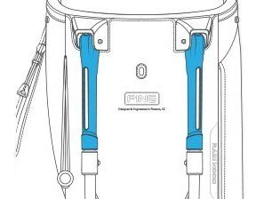 Ping Hoofer 231 stand bag, granatowo/beżowy