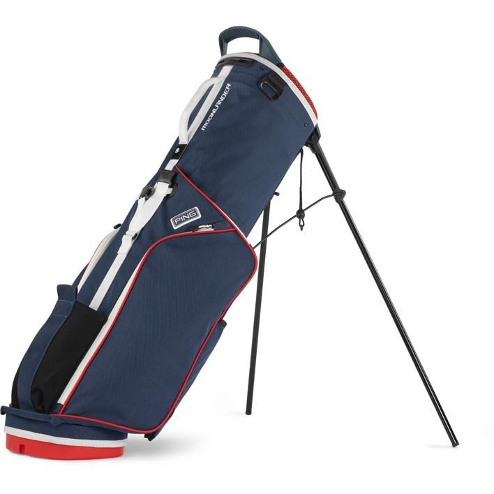 Ping Moonlander 244 stand bag, granatowo/czerwono/biały