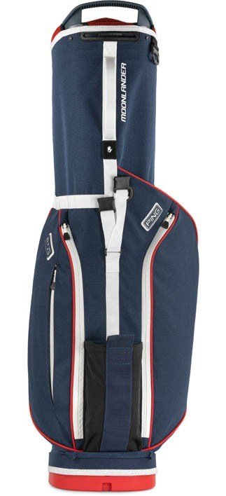 Ping Moonlander 244 stand bag, granatowo/czerwono/biały