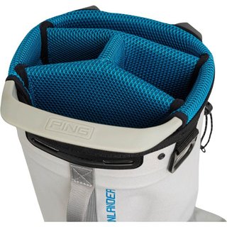 Ping Moonlander 244 stand bag, granatowo/czerwono/biały