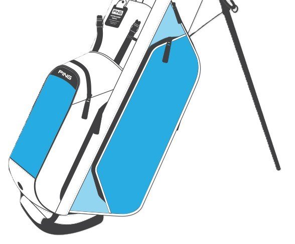 Ping Reserve 254 stand bag, granatowy