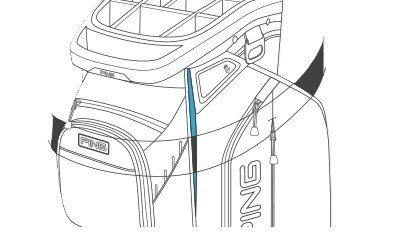 Ping Traverse 244 cart bag, mosaic
