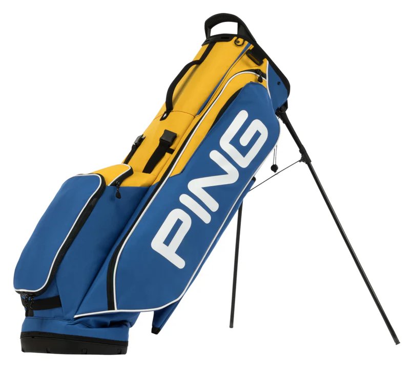 PING Hoofer Lite 231 Club Together stand bag, niebieski/żółty