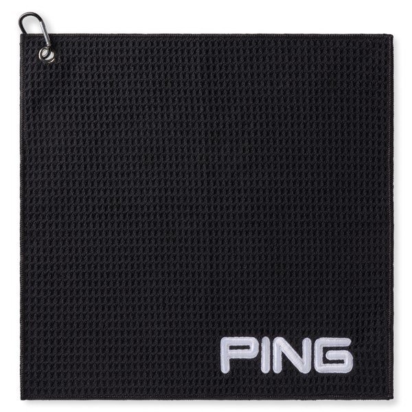 Ping Clip ręcznik golfowy, czarny