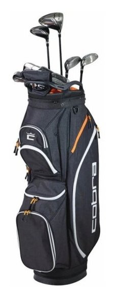Cobra Fly-XL 2 Black Gold męski zestaw golfowy halfset 2025, grafit + stand bag