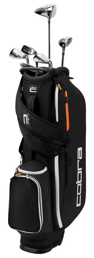 Cobra Fly-XL 2 Black Gold męski zestaw golfowy halfset 2025, grafit + stand bag