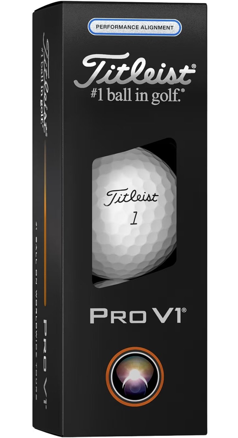Titleist Pro V1 Performance Alignment Blue piłki golfowe