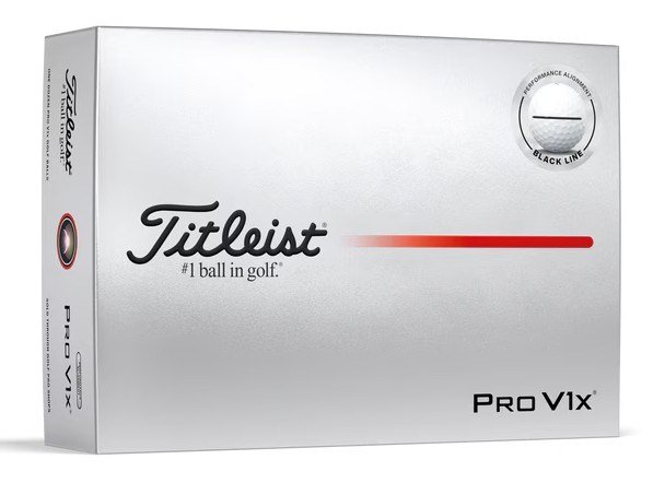 Titleist Pro V1x Performance Alignment Black piłki golfowe