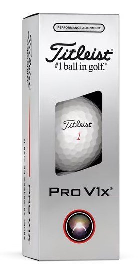 Titleist Pro V1x Performance Alignment Black piłki golfowe