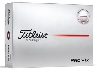 Titleist Pro V1x Performance Alignment Red piłki golfowe