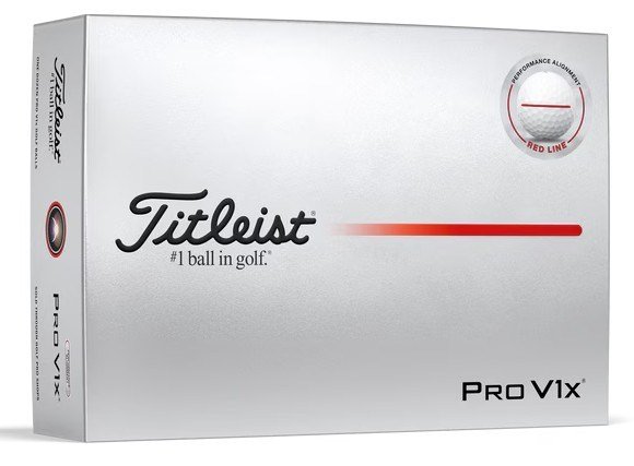Titleist Pro V1x Performance Alignment Red piłki golfowe