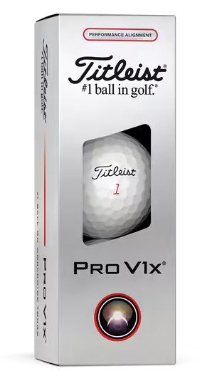 Titleist Pro V1x Performance Alignment Red piłki golfowe