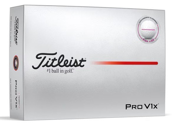 Titleist Pro V1x Performance Alignment Pink piłki golfowe