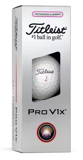 Titleist Pro V1x Performance Alignment Pink piłki golfowe