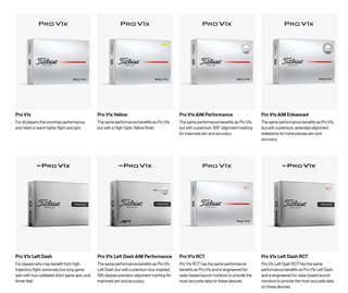 Titleist Pro V1x Left Dash  AIM Enhanced piłki golfowe