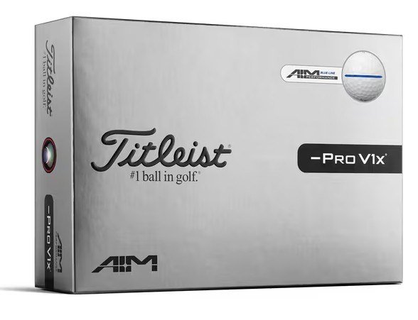Titleist Pro V1x Left Dash Performance Alignment Blue piłki golfowe
