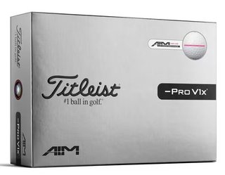 Titleist Pro V1x Left Dash Performance Alignment Pink piłki golfowe