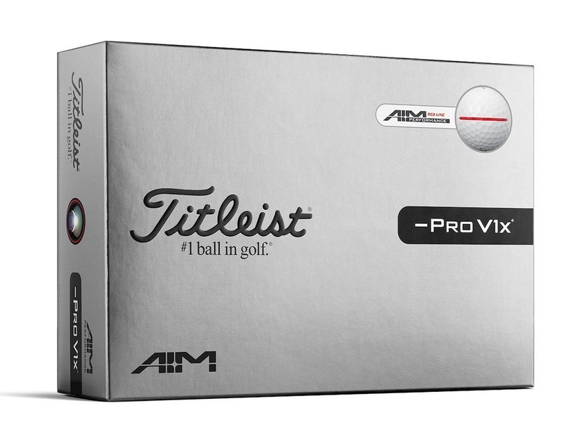 Titleist Pro V1x Left Dash Performance Alignment Red piłki golfowe