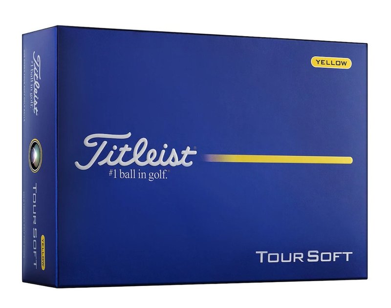 Titleist Tour Soft piłki golfowe, żółte