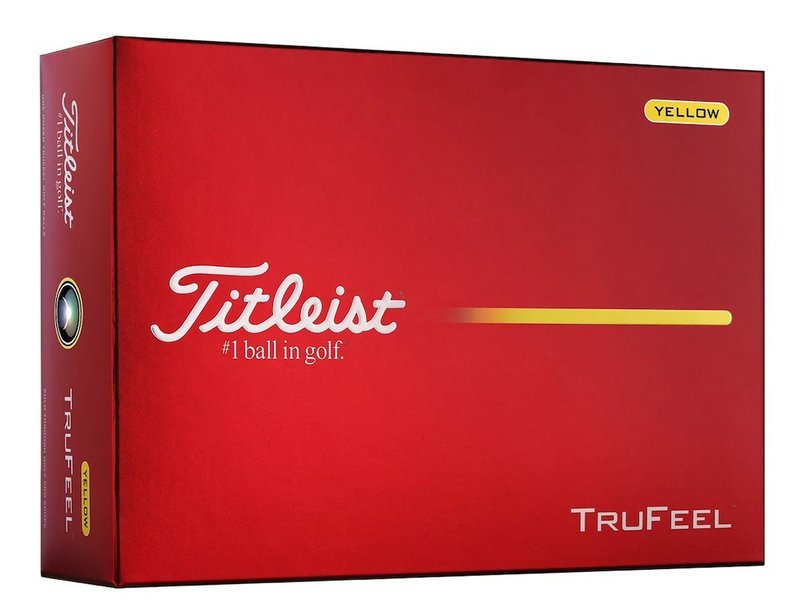Titleist TruFeel piłki golfowe, żółte