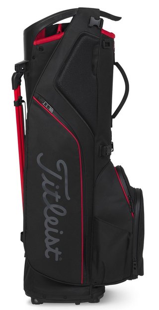 Titleist Hybrid 14 StaDry stand bag, black/black/red
