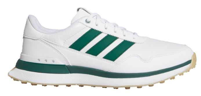 Adidas S2G 26 Leather Spikeless męskie buty golfowe, biało/zielone