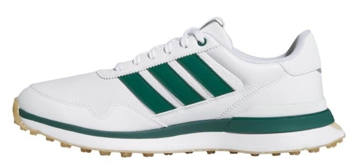 Adidas S2G 26 Leather Spikeless męskie buty golfowe, biało/zielone