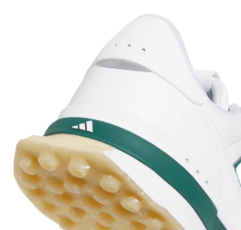 Adidas S2G 26 Leather Spikeless męskie buty golfowe, biało/zielone