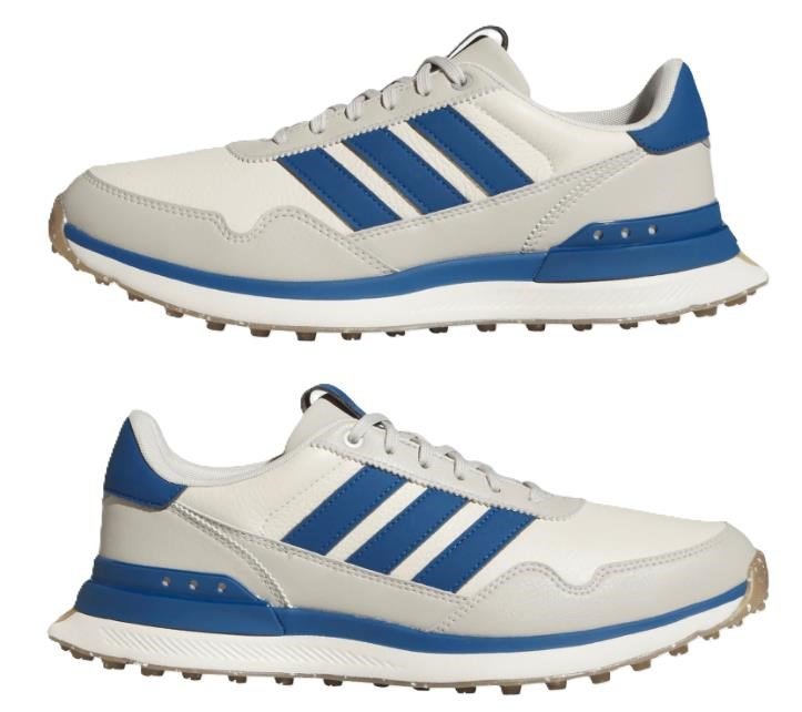 Adidas S2G 26 Leather Spikeless męskie buty golfowe, chalk white/dusky petrol/beige