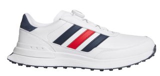 Adidas S2G 26 Boa męskie buty golfowe, biało/granatowo/czerwony