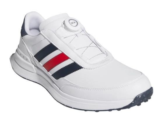 Adidas S2G 26 Boa męskie buty golfowe, biało/granatowo/czerwony