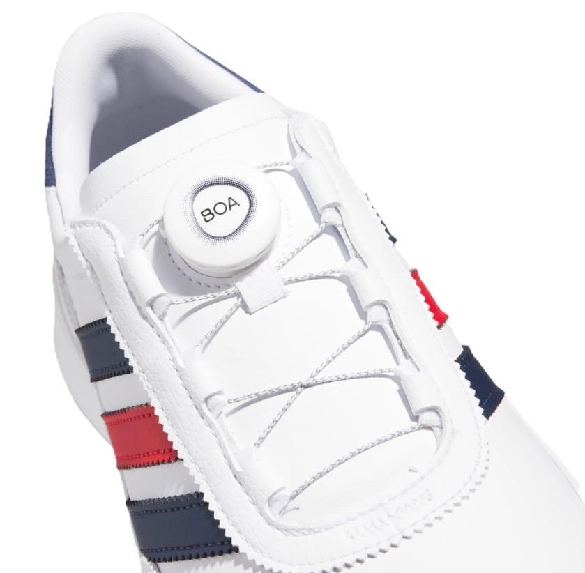 Adidas S2G 26 Boa męskie buty golfowe, biało/granatowo/czerwony