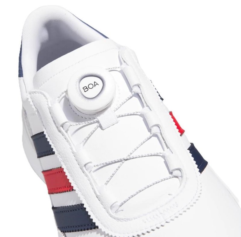 Adidas S2G 26 Boa męskie buty golfowe, biało/granatowo/czerwony