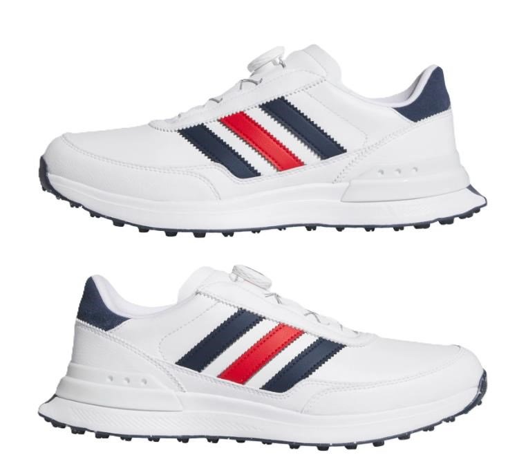Adidas S2G 26 Boa męskie buty golfowe, biało/granatowo/czerwony