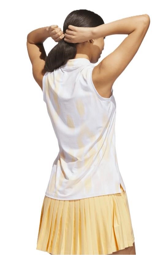 Adidas Ultimate365 Tour Printed Sleeveless damskie polo, seicta