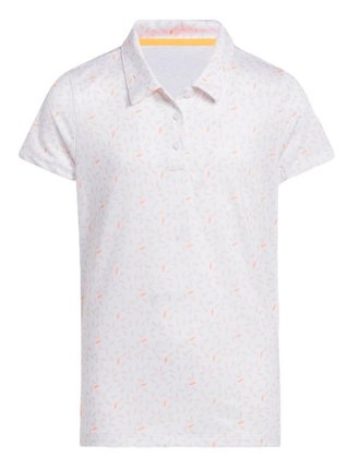 Adidas Print dziecięce polo, białe