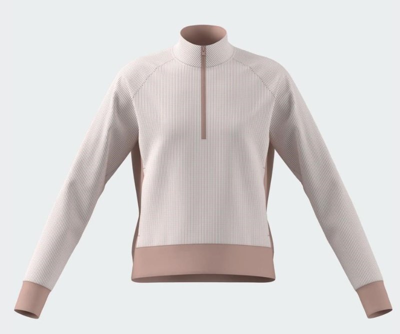 Adidas Textured Layer dziecięce polo, różowa